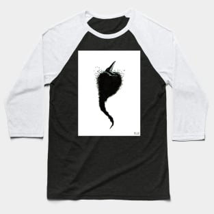 Screaming Inky Bird Baseball T-Shirt